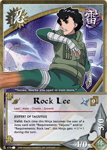 Rock Lee — Naruto CCG card n475