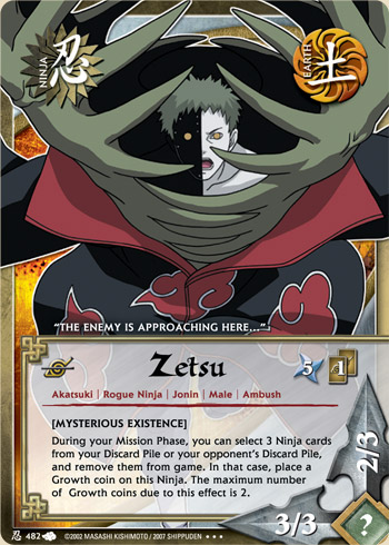 Zetsu — Naruto CCG card n482