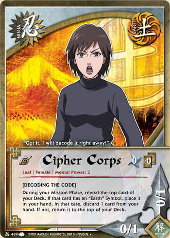 Cipher Corps — Naruto CCG card n489