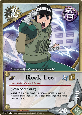Rock Lee — Naruto CCG card n492