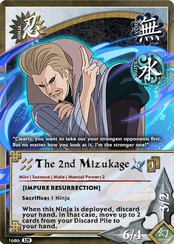 The 2nd Mizukage — Naruto CCG card n5000