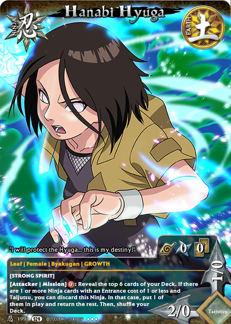 Hanabi Hyuga — Naruto CCG card n5016