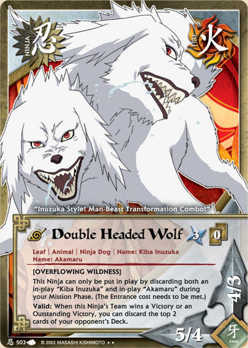 Double Headed Wolf — Naruto CCG card n503