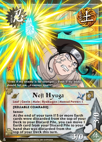 Neji Hyuga — Naruto CCG card n5035