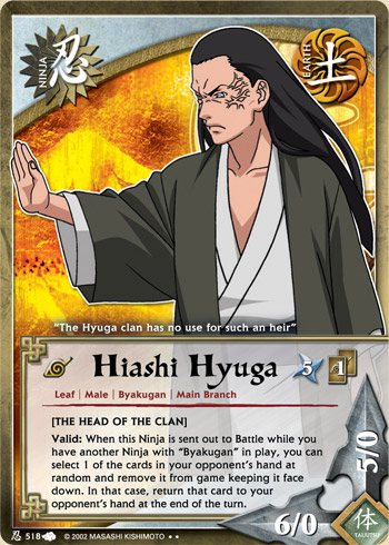 Hiashi Hyuga — Naruto CCG card n518