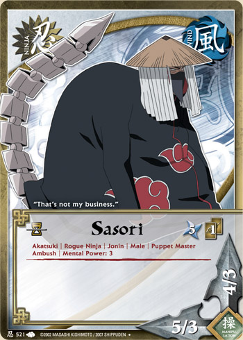 Sasori — Naruto CCG card n521