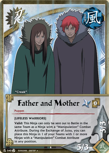 Father and Mother — Naruto CCG card n540