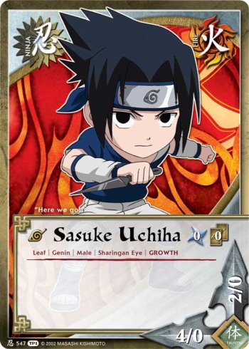 Sasuke Uchiha — Naruto CCG card n547b
