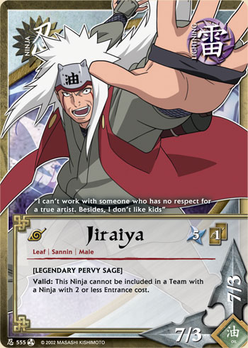 Jiraiya — Naruto CCG card n555