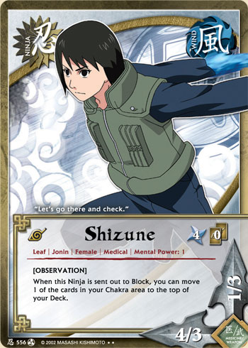Shizune — Naruto CCG card n556