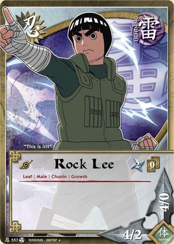 Rock Lee — Naruto CCG card n557