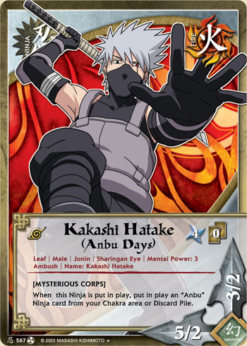 Kakashi Hatake (Anbu Days) — Naruto CCG card n567