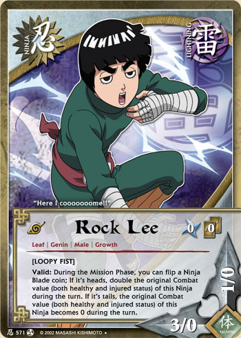 Rock Lee — Naruto CCG card n571