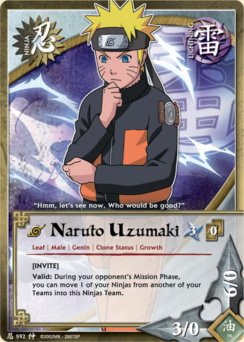 Naruto Uzumaki — Naruto CCG card n592