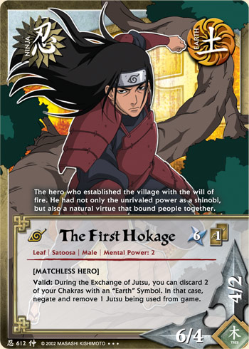 The First Hokage — Naruto CCG card n612