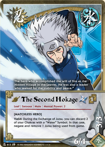 The Second Hokage — Naruto CCG card n613