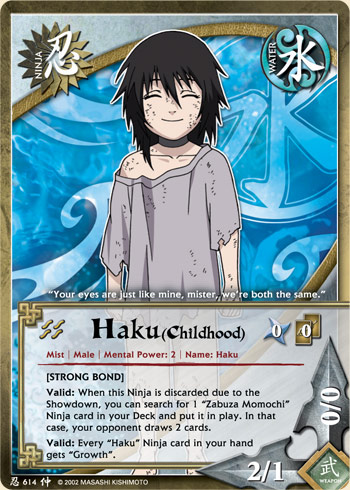 Haku — Naruto CCG card n614