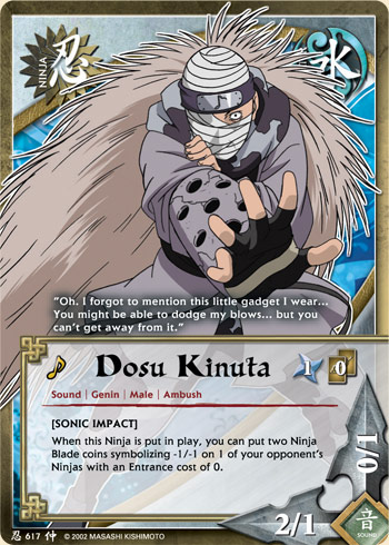 Dosu Kinuta — Naruto CCG card n617