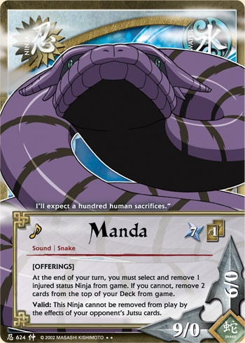 Manda — Naruto CCG card n624