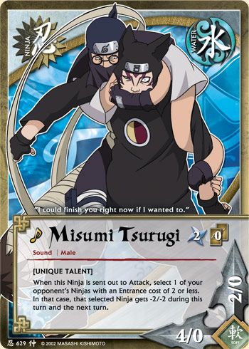 Misumi Tsurugi — Naruto CCG card n629