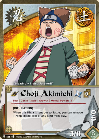 Choji Akimichi — Naruto CCG card n635