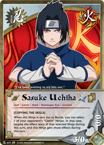 Sasuke Uchiha — Naruto CCG card n637