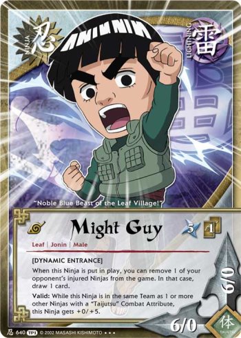 Might Guy — Naruto CCG card n640b