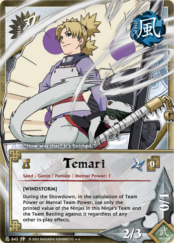 Temari — Naruto CCG card n642