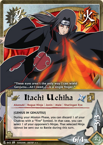Itachi Uchiha — Naruto CCG card n643
