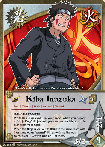 Kiba Inuzuka — Naruto CCG card n656