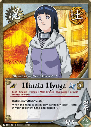Hinata Hyuga — Naruto CCG card n658