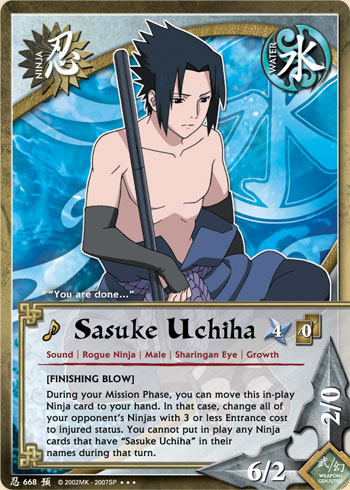 Sasuke Uchiha — Naruto CCG card n668