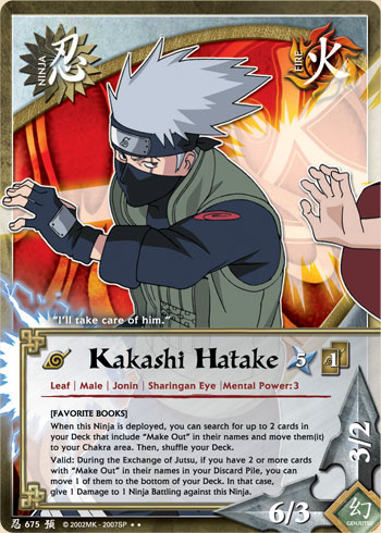 Kakashi Hatake — Naruto CCG card n675