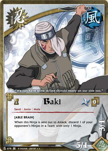 Baki — Naruto CCG card n678