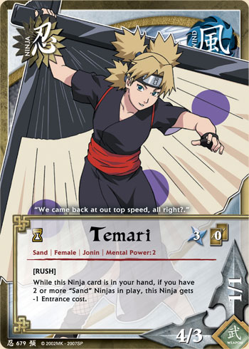 Temari — Naruto CCG card n679