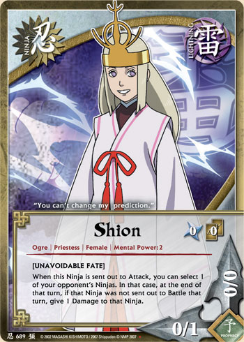 Shion — Naruto CCG card n689