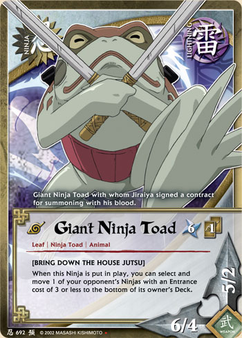 Giant Ninja Toad — Naruto CCG card n692