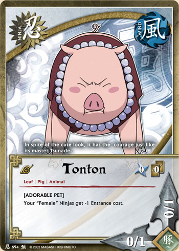 Tonton — Naruto CCG card n694