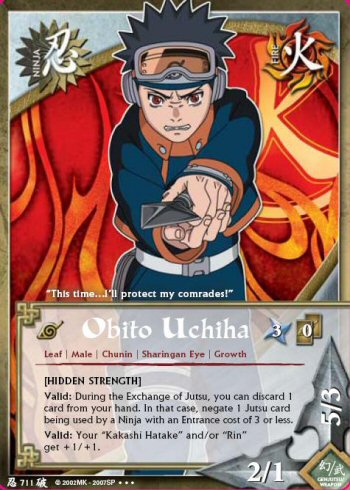 Obito Uchiha — Naruto CCG card n711