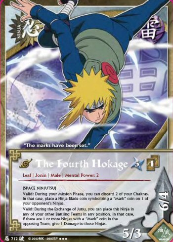 The Fourth Hokage — Naruto CCG card n712