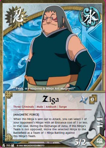 Ziga — Naruto CCG card n753