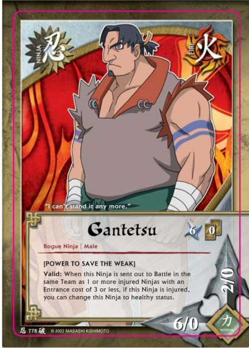 Gantetsu — Naruto CCG card n778