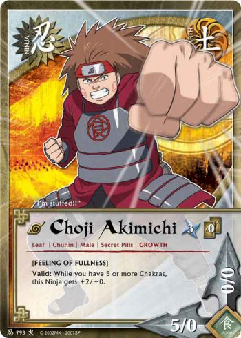 Choji Akimichi — Naruto CCG card n793