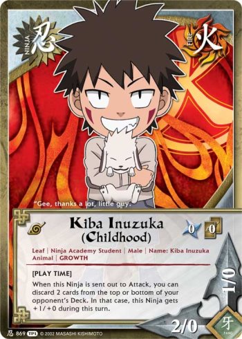 Kiba Inuzuka (Childhood) — Naruto CCG card n869