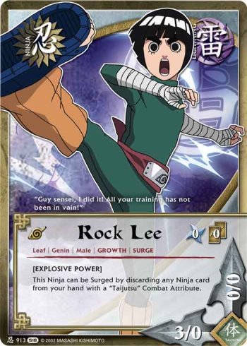 Rock Lee — Naruto CCG card n913