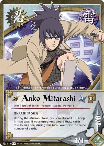 Anko Mitarashi — Naruto CCG card n918