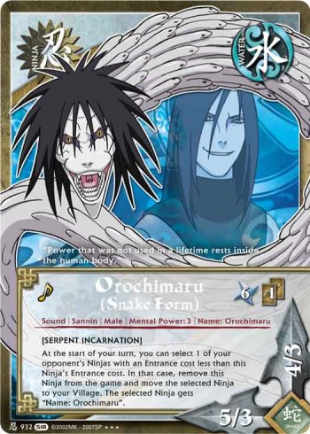 Orochimaru (Snake Form) — Naruto CCG card n932