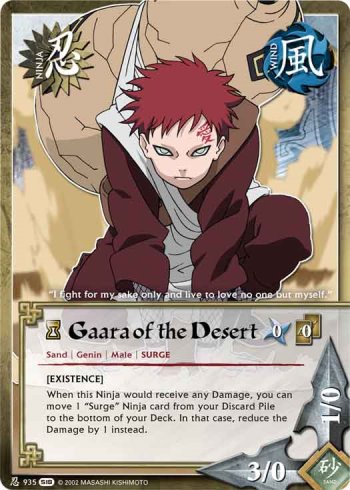 Gaara of the Desert — Naruto CCG card n935