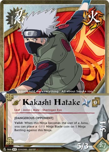 Kakashi Hatake — Naruto CCG card n966