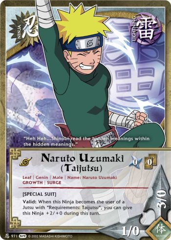 Naruto Uzumaki (Taijutsu) — Naruto CCG card n971